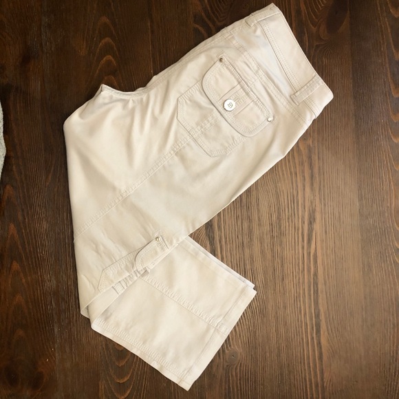 WHBM Silver Cropped Pants - Picture 14 of 16